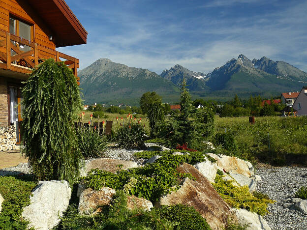 Pohled na Tatry z Nové Lesné