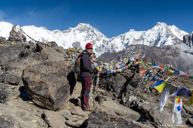 Na vrcholu Gokyo Ri (5360 m)