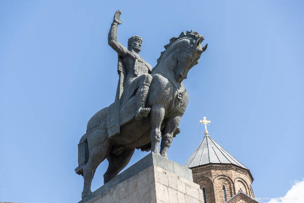 Tbilisi - statue of King Vakhtang Gorgasali