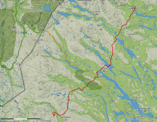 Jižní část Kungsledenu (19.6.-4.7.2022)