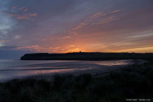 Západ slunce nad Dunnet Head